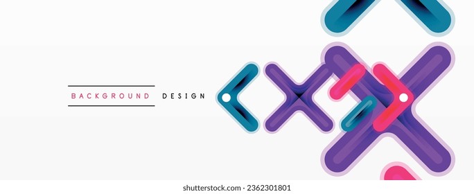 Cross line background minimal geometric template. Design for wallpaper, banner, background, landing page, wall art, invitation, prints, posters