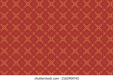 Cross-line goldenes geometrisches Muster nahtlose Textur Tapete mit Blumen Design für Tempel, Kirchen, Gebetsräume, Räume, die Luxus, teuer.