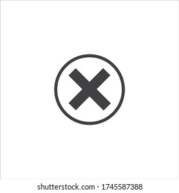 Esquema de diseño de iconos de línea cruzada