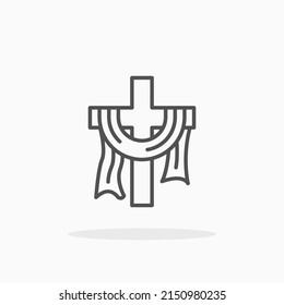 Cross line icon. Editable stroke and pixel perfect. Can be used for digital product, presentation, print design and more.