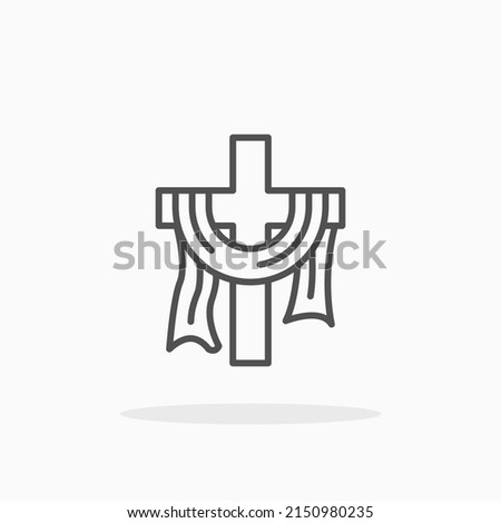 Cross line icon. Editable stroke and pixel perfect. Can be used for digital product, presentation, print design and more.