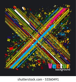 Cross line symbol abstract vector background