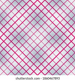 Cross lined seamless minimalistic pattern, vector minimal crossed lines background, stripy tile minimal wallpaper or textile print.