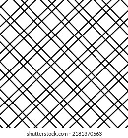 Cross lined seamless minimalistic pattern, vector minimal crossed lines background.