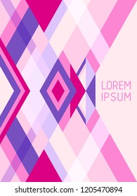 Cross lines cover page layout vector template geometric design with triangles and stripes pattern. Festive brazil motifs. Striped bauhaus pattern vector cover design. Simple stripes, triangles.