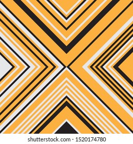 Cross Lines in Square Grid Motif Vector Template Geometric Design with Triangles and Stripes Pattern, Lozenge Ethnical Folk Motifs, Tribal Ornament Net, Lattice, Grill, Simple Repeat Design