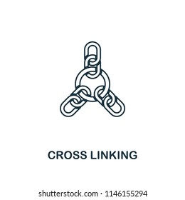 Cross Linking creative icon. Simple element illustration. Cross Linking concept symbol design from seo collection. Can be used for web, mobile and print. web design, apps, software, print.