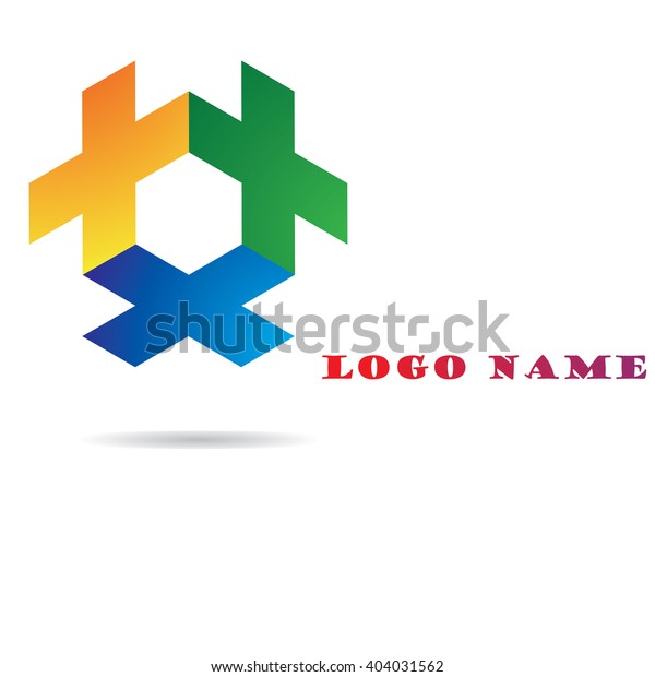 Cross Logo Design Stock Vector (Royalty Free) 404031562