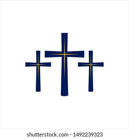 the cross logo design concept