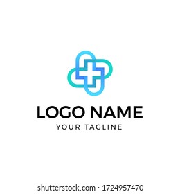 Cross-Logo-Designvektor für das medizinische Unternehmen