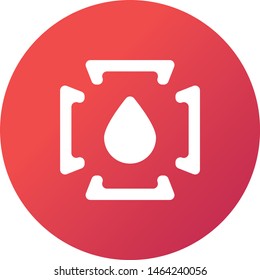 Cross logo, donate blood flat icon vector design. Great for mobile app, web design, print materials, etc.