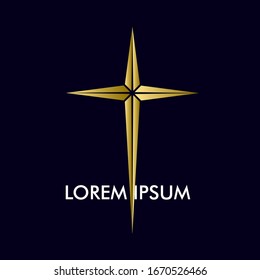 cross logo icon for christian organizations