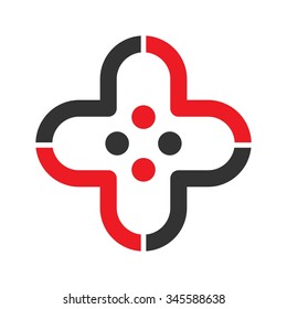 cross logo vector.