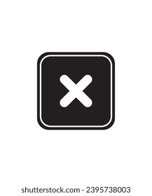 cross mark button icon, vector best flat icon.