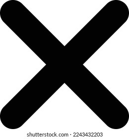 Quermarke. Symbol löschen . löschen-Zeichen. Abgangsschild