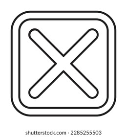 Cross Mark Icon Design For Personal And Commercial Use