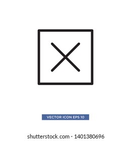 cross mark icon vector illustration