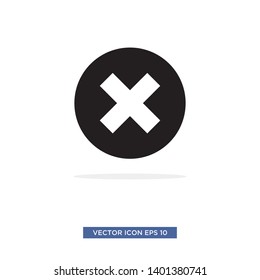 cross mark icon vector illustration