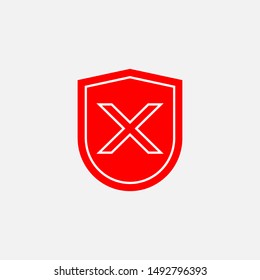 Cross Mark Icon - Vector, Sign and Symbol for Design, Presentation, Website or Apps Elements.