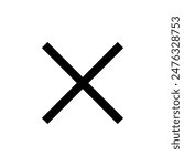 Cross mark icon for website and app