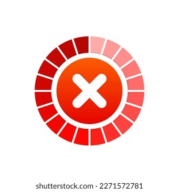 Markierungssymbole setzen. Stilvolles Tick-Symbol in grün und rot auf Leim gesetzt. Häkchen mit rotem Häkchen und Symbolsymbol, Einfach kein Grafikdesign. Vektorgrafik