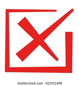 cross mark, no sign, wrong mark