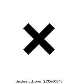 Cross mark sign icon. X symbol in generic style