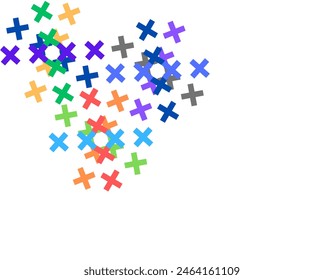 cross mark vector design also same as static current mark design isolated in white background