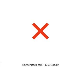 Cross Mark vector flat icon. Isolated Cross Mark emoji illustration symbol