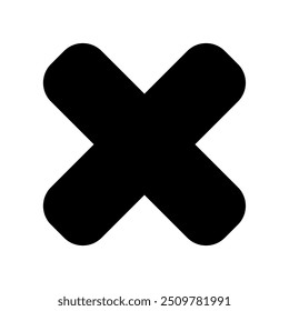 Imagem de vetor do ícone de matemática cruzada