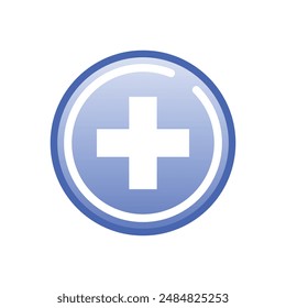 Cross medical health symbol icon sign vector