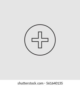 cross medical icon illustration isolated vector sign symbol.