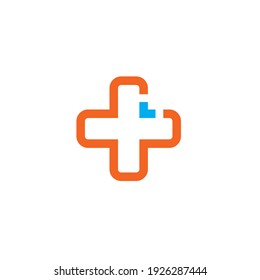 cross medical  icon  vector illustration design template