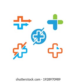 cross medical  icon  vector illustration design template