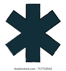 cross medical isolated icon