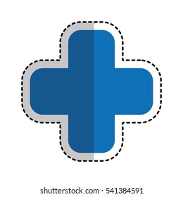 cross medical isolated icon vector illustration design