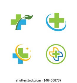 Cross Medical Logo template vector illustration design