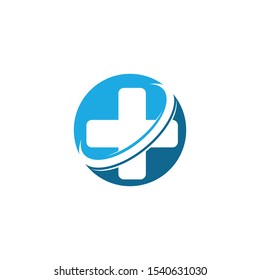 Cross Medical Logo Template Vector Illustration Stock Vector (Royalty ...