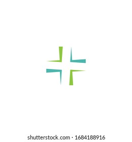 Cross Medical Logo template vector illustration design
