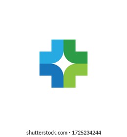 Cross Medical Logo template vector illustration design