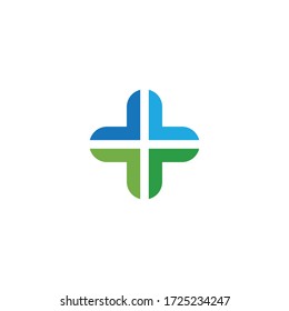 Cross Medical Logo template vector illustration design