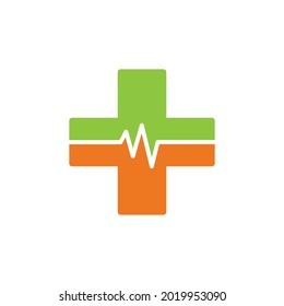 cross medical logo template vector icon