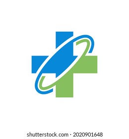 cross medical logo template vector icon