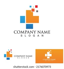 Diseño de ilustración de vector con logotipo médico cruzado