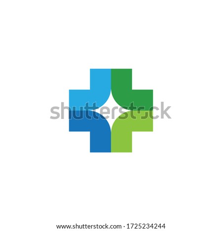 Cross Medical Logo template vector illustration design