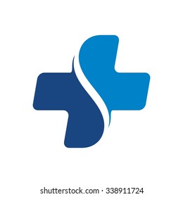 Cross Medical Logo Vector.