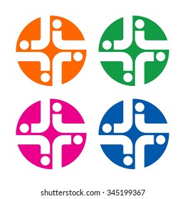 cross medical logo vector.