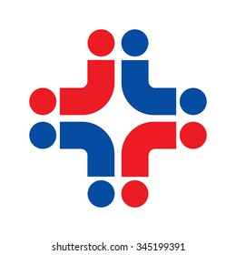 cross medical logo vector.