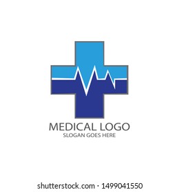 CROSS MEDICAL LOGO VECTOR TEMPLATE ILUSTRATION DESIGN