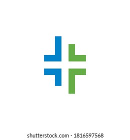 Cross Medical symbol template vector illustration design